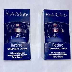 Merle Roberts Retinol Overnight Cream 1 oz Anti Aging Beauty Bundle New